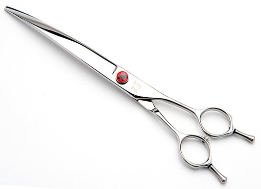 Dirty Dog Curved Grooming Shear - red dial