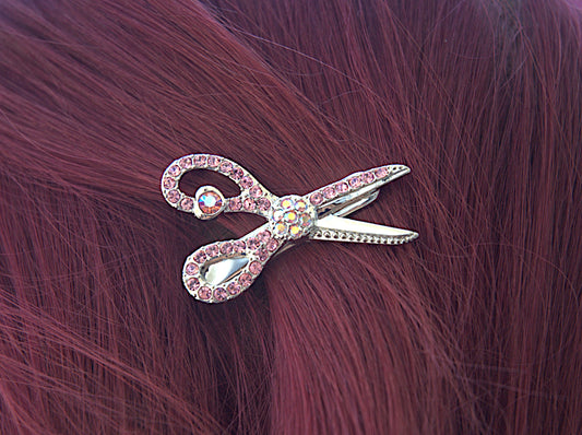 Jeweled Scissor Hair Clip