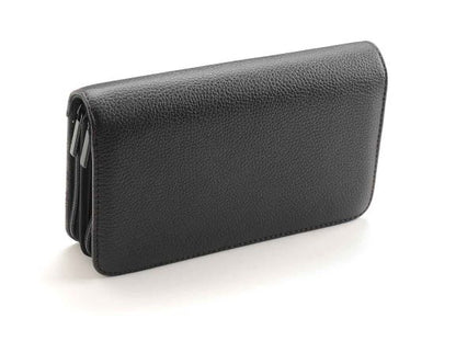 Double Zipper Brown Checkered Shear Case