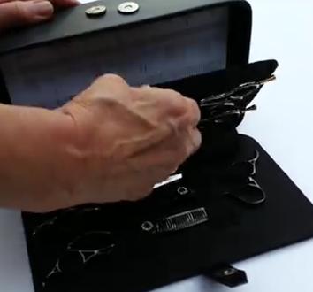 Black Hard Shell Clutch Shear Case