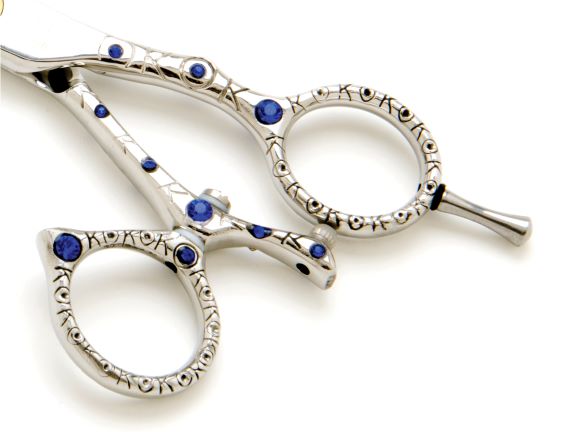 Blue Ribbon Swivel Straight Pet Grooming Shear