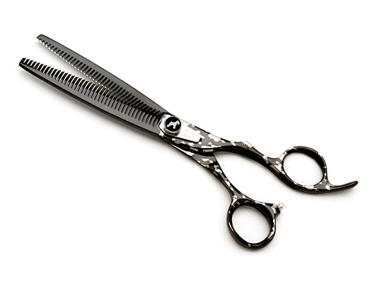Dirty Dog Black Double Tooth Pet Grooming Thinning Shear