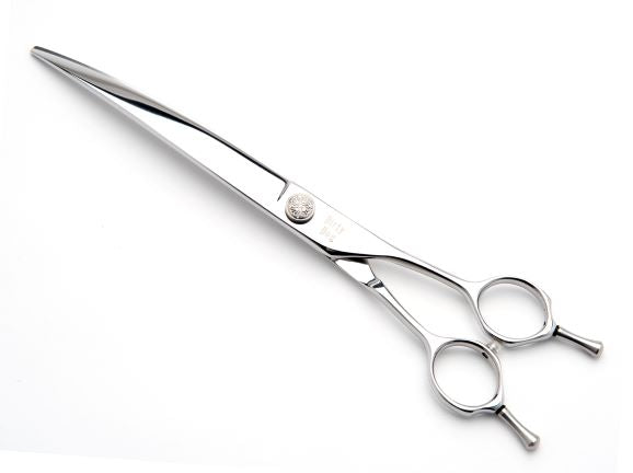 Dirty Dog Curved Grooming Shear - silver dial