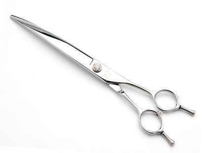 Dirty Dog Curved Grooming Shear - silver dial