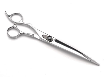 Dirty Dog Silver Curved Lefty Grooming Shear