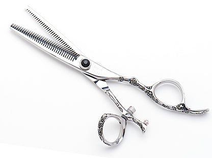 Dynasty Iris Double Tooth Swivel Thinning Shear