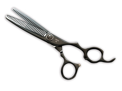 Mirage Onyx Black Double Teeth Thinning Shear