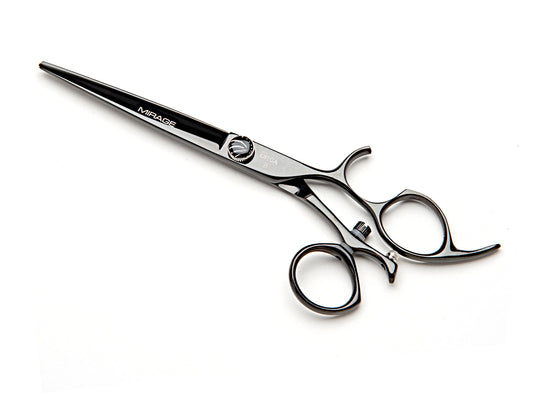 Mirage Orca Black Swivel Beauty Shear