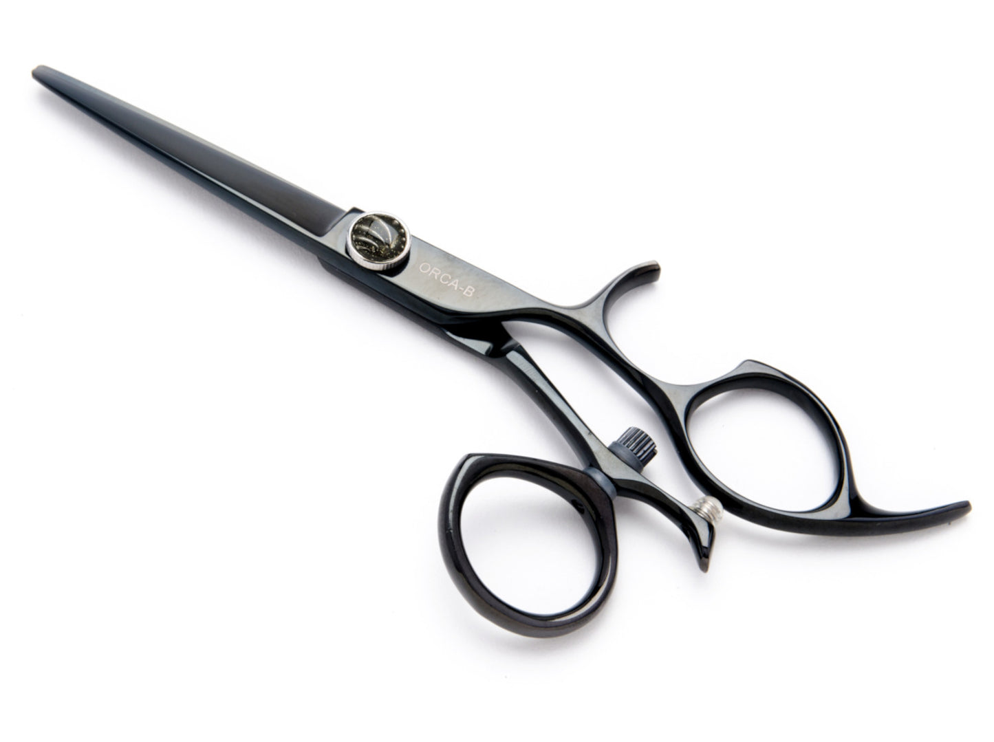 Mirage Orca Black Swivel Beauty Shear