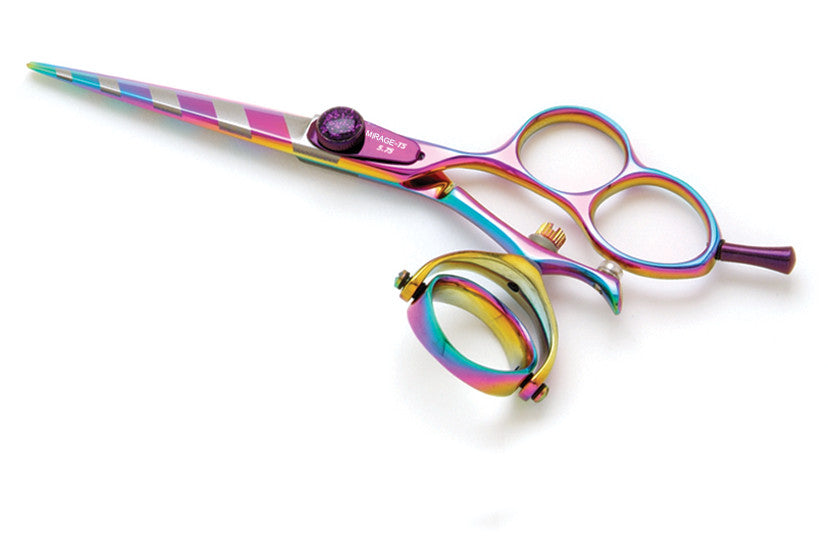 Mirage T Rainbow Swivel Beauty Shear