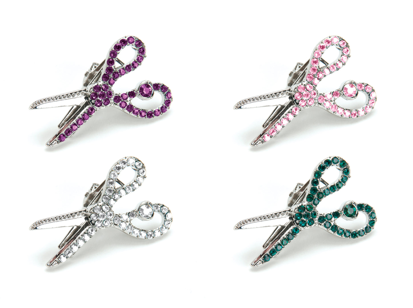 Jeweled Scissor Hair Clip
